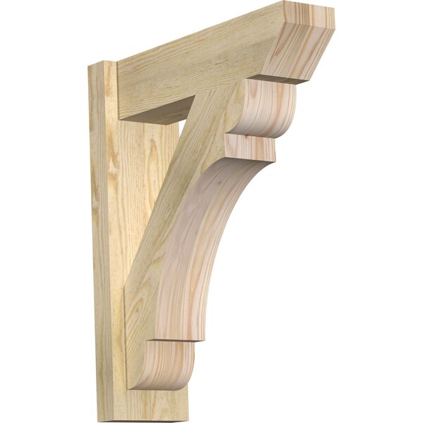 Ekena Millwork Olympic Slat Rough Sawn Outlooker, Douglas Fir, 6"W x 20"D x 24"H OUT06X20X24OLY06RDF - main